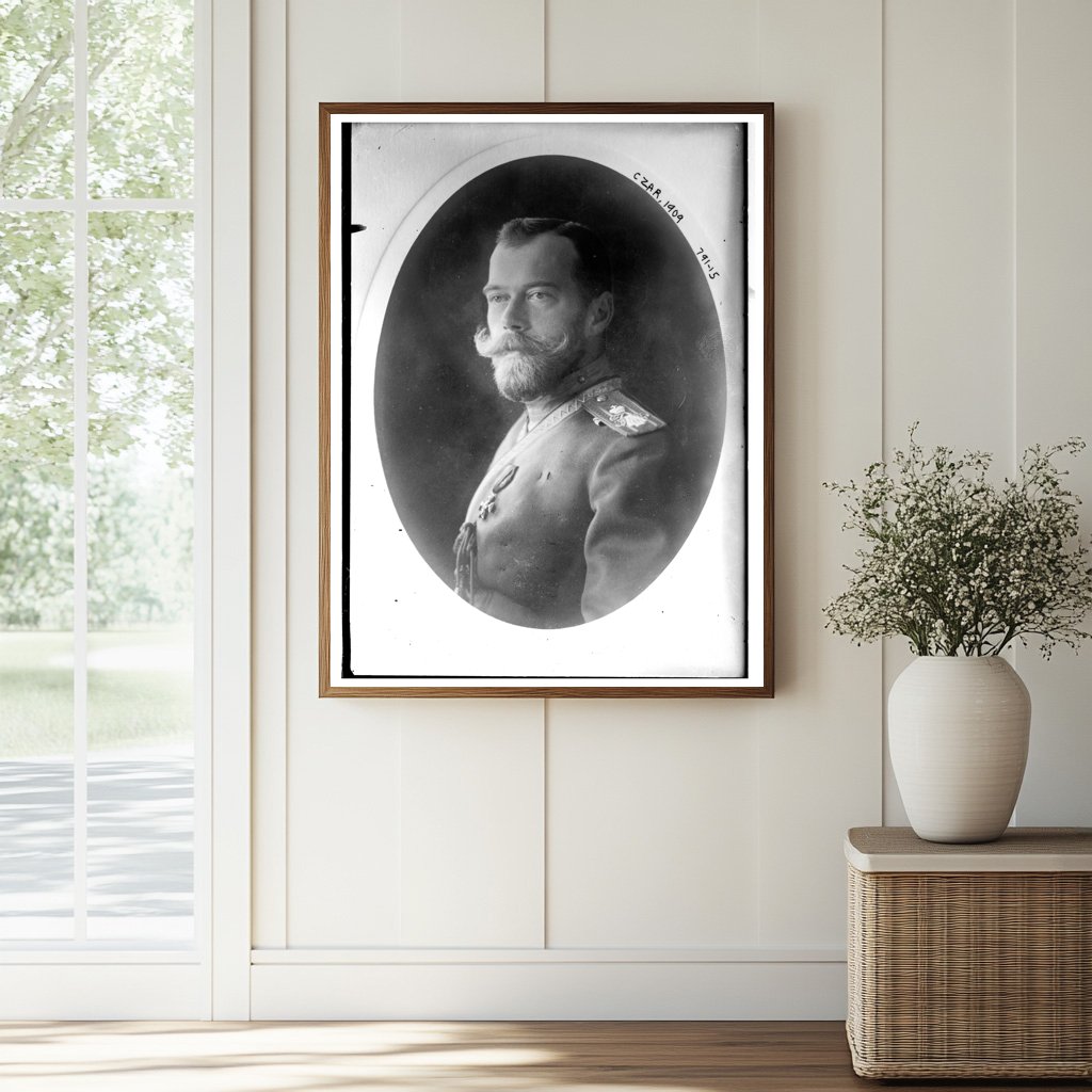 1909 Portrait of Czar Nicholas II: Last Russian Emperor