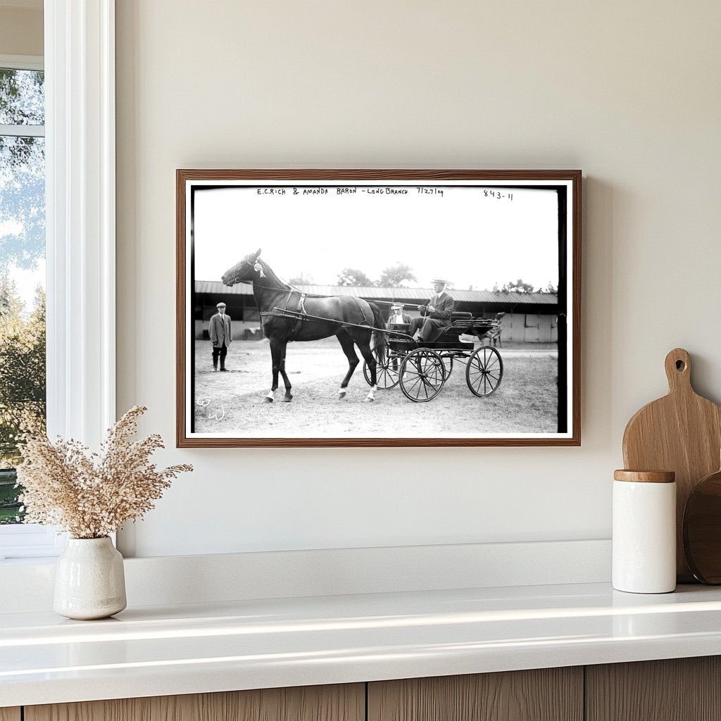 Charming Horse-Drawn Hack at Long Branch Seaside