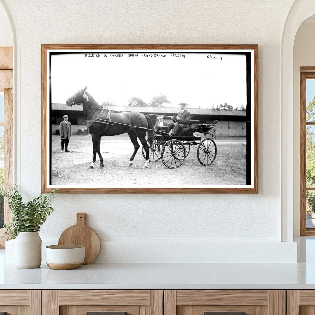 Charming Horse-Drawn Hack at Long Branch Seaside