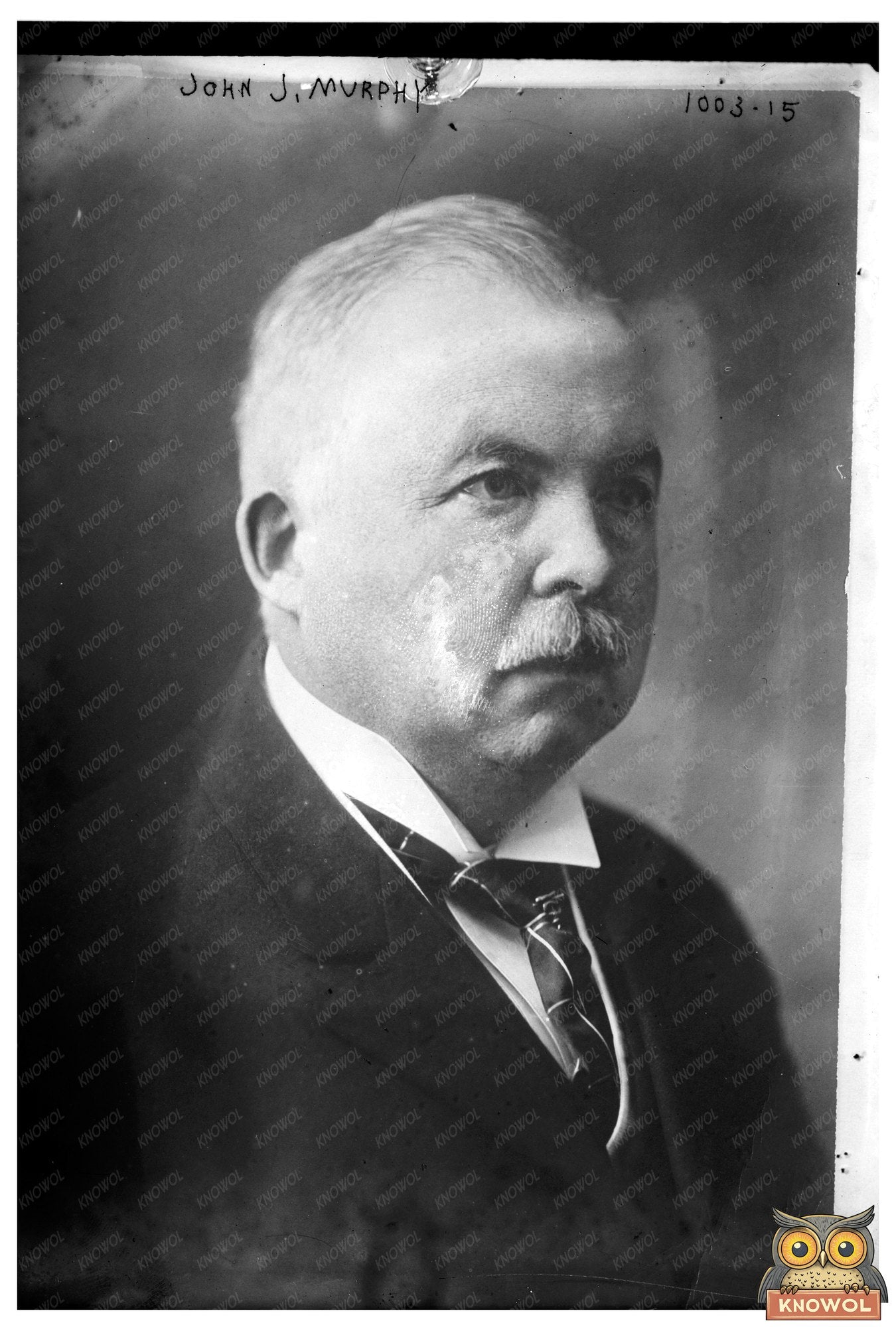 Historic Portrait of Early 20th Century News Media Icon