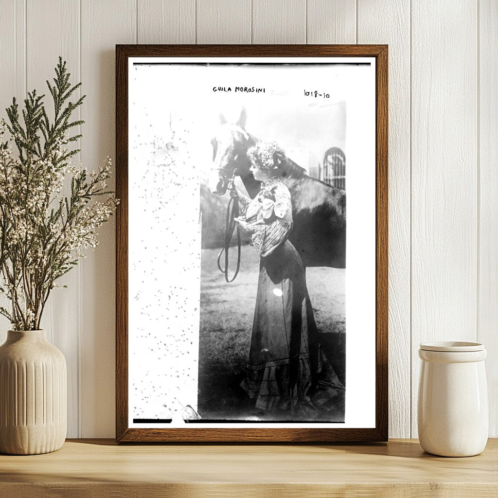 Graceful Equestrian & Horse Bond in Timeless Portrait