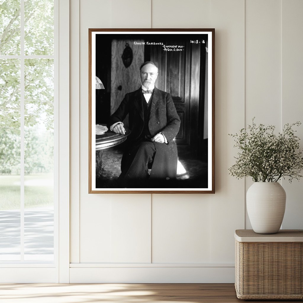 Confident Portrait of Vice President Fairbanks, 1910