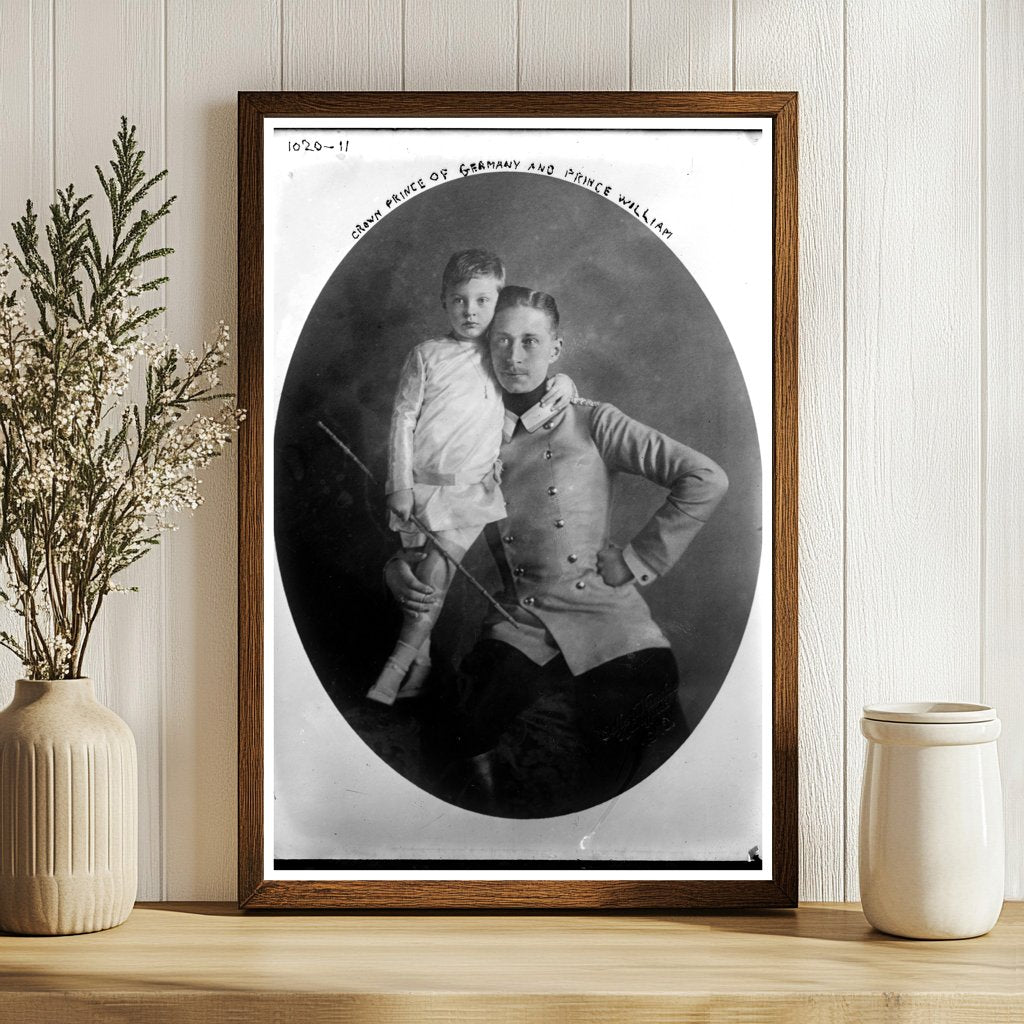 Crown Prince of Germany & Prince William in 1910 Portrait