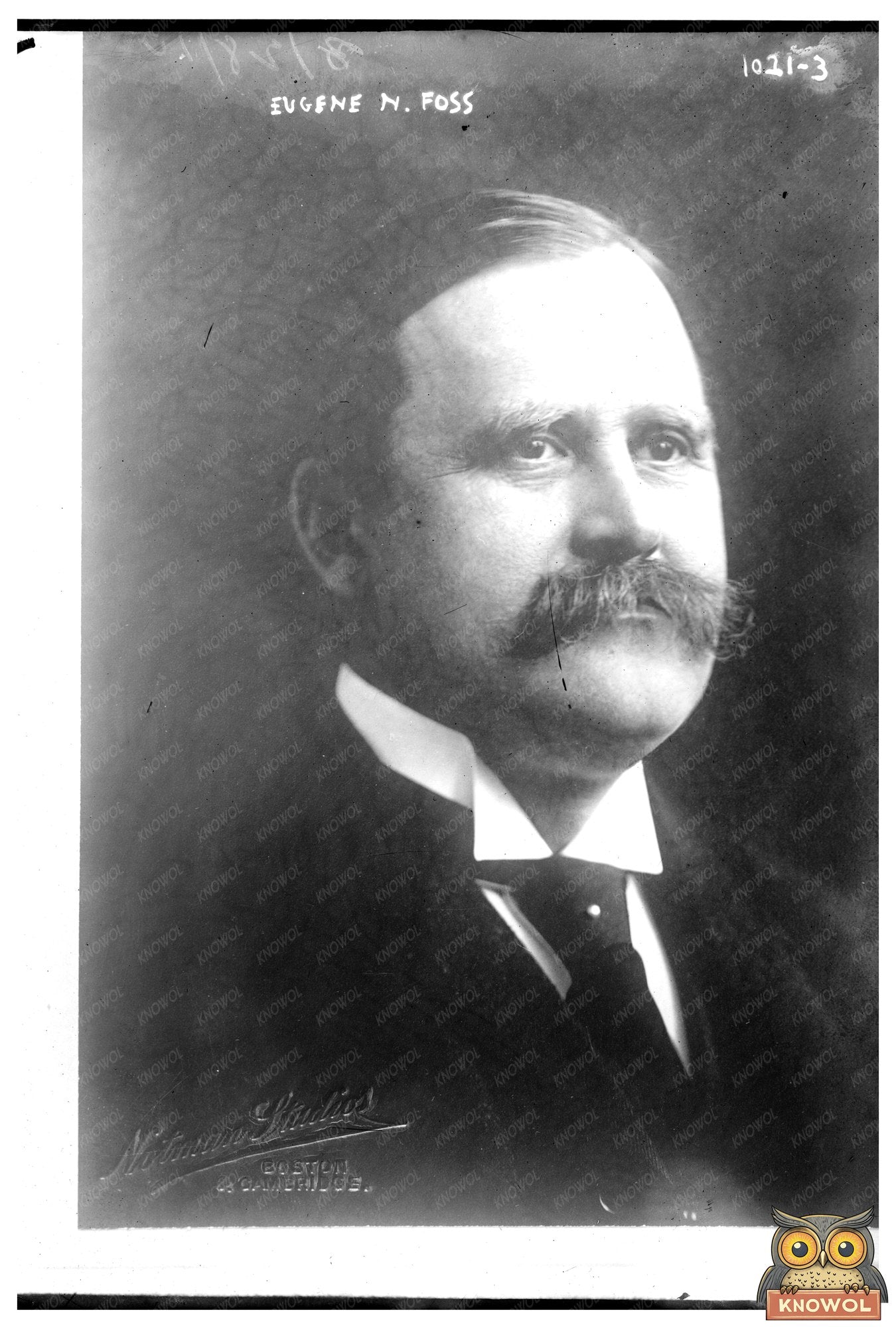 Historic Portrait of Eugene N. Foss, 1910 Governor of MA
