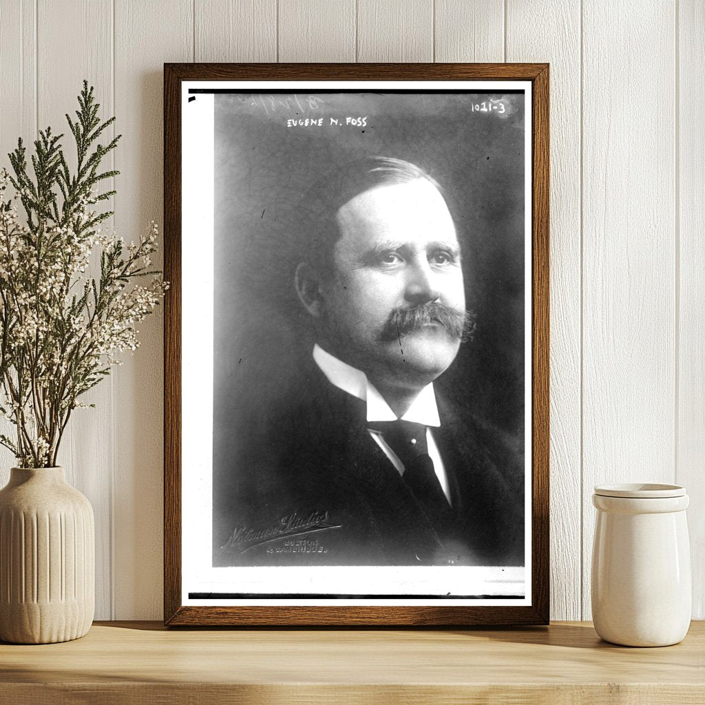 Historic Portrait of Eugene N. Foss, 1910 Governor of MA
