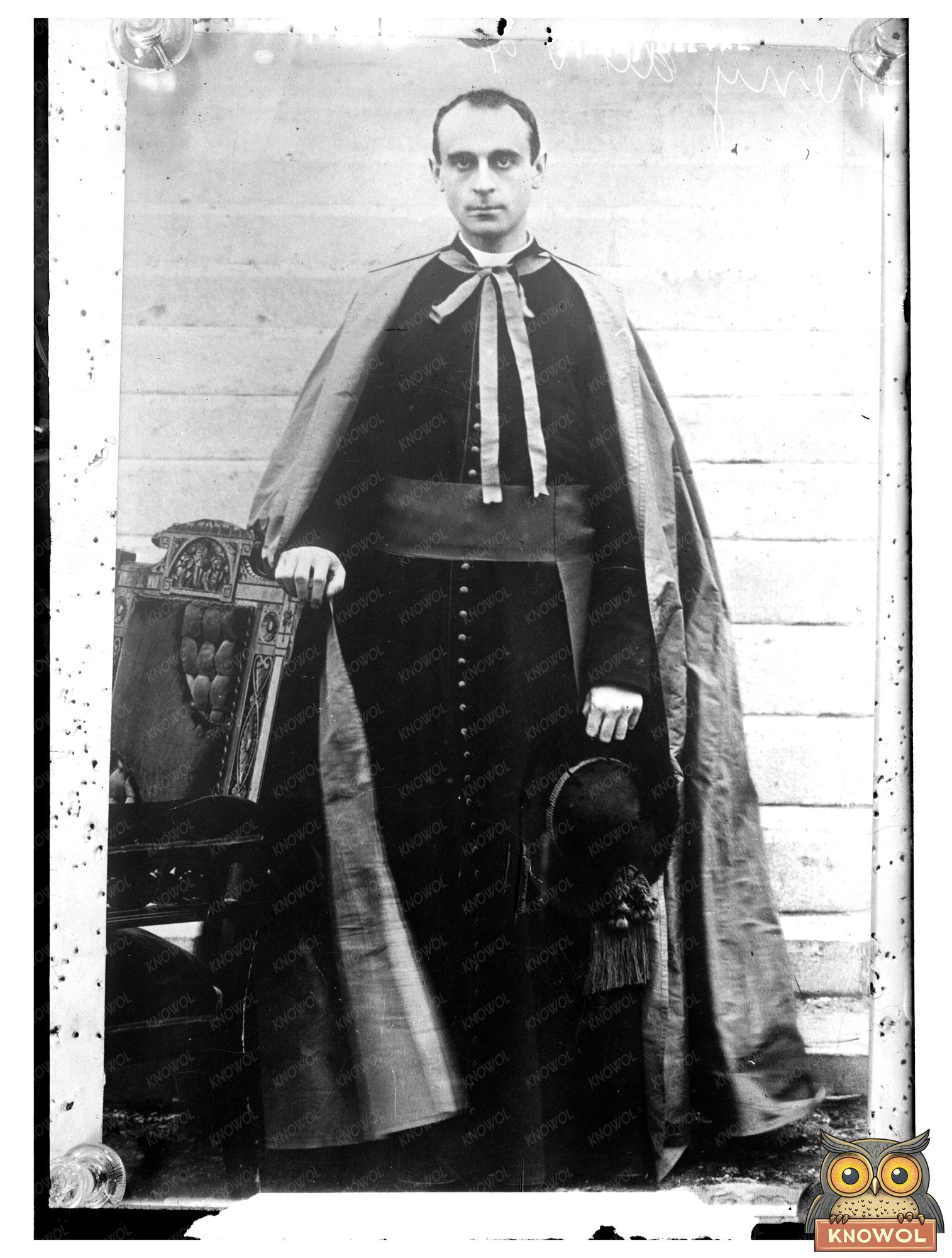 Cardinal Merry Del Val Posed Elegantly by Chair