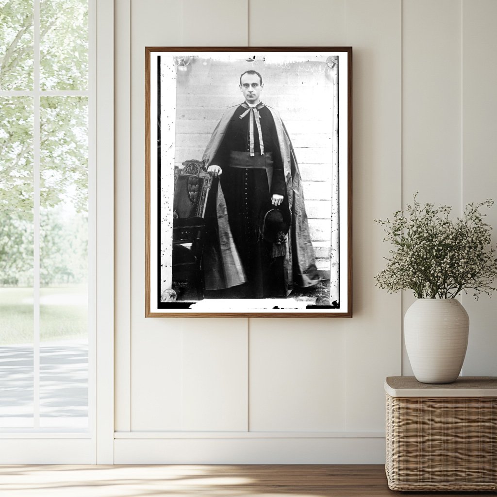 Cardinal Merry Del Val Posed Elegantly by Chair