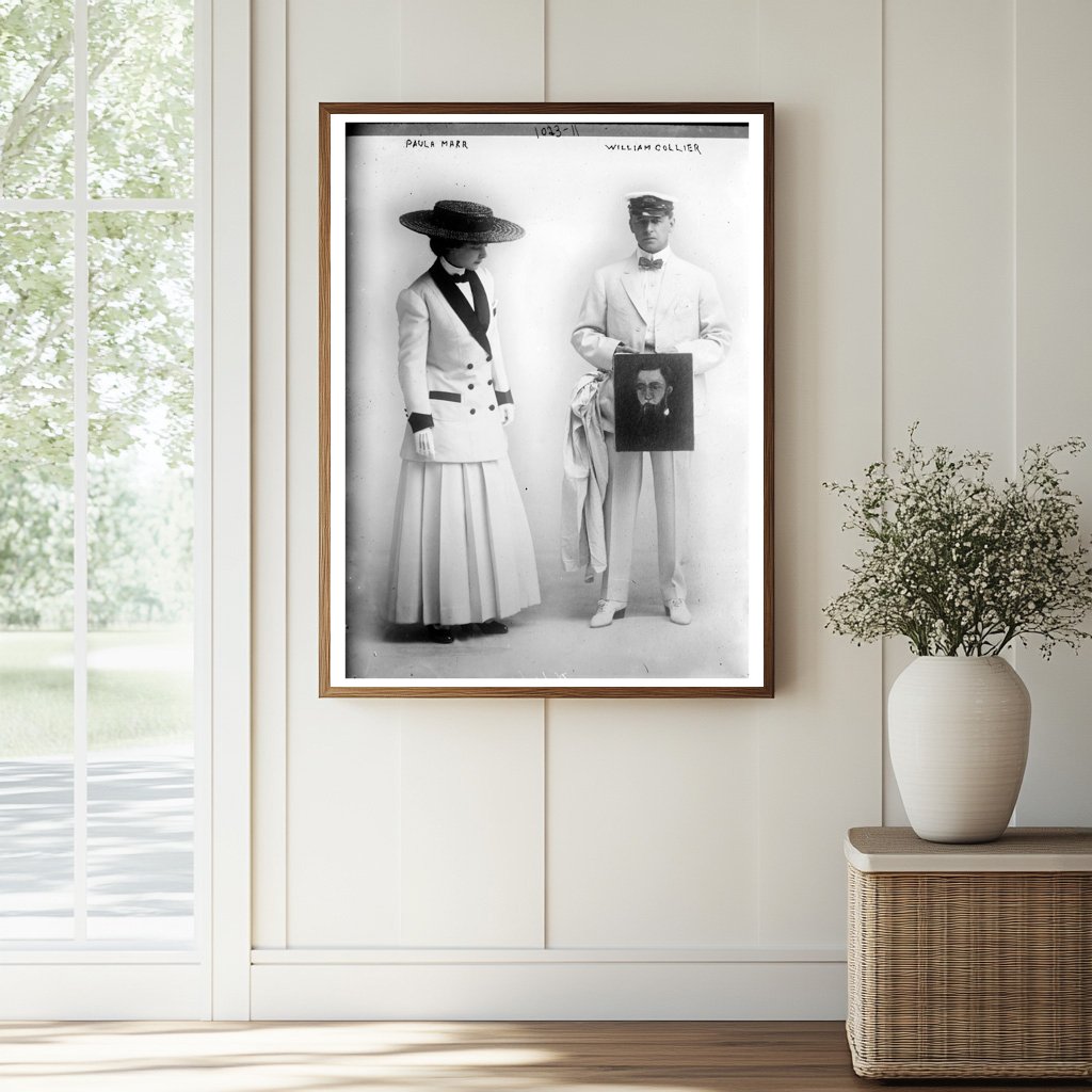 1900s Duo Showcasing a Cherished Memory Together