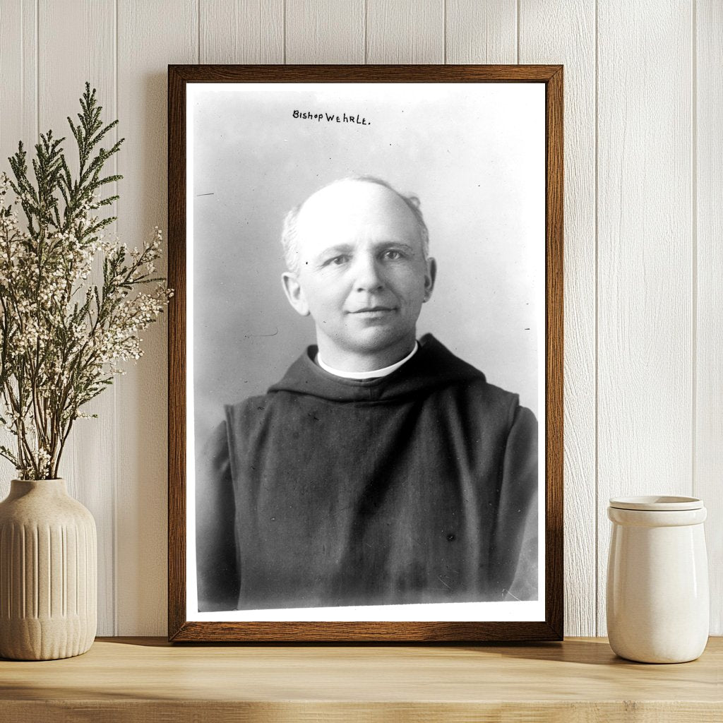 Portrait of Bishop Joseph W. Wehrle: Early 20th Century Cler