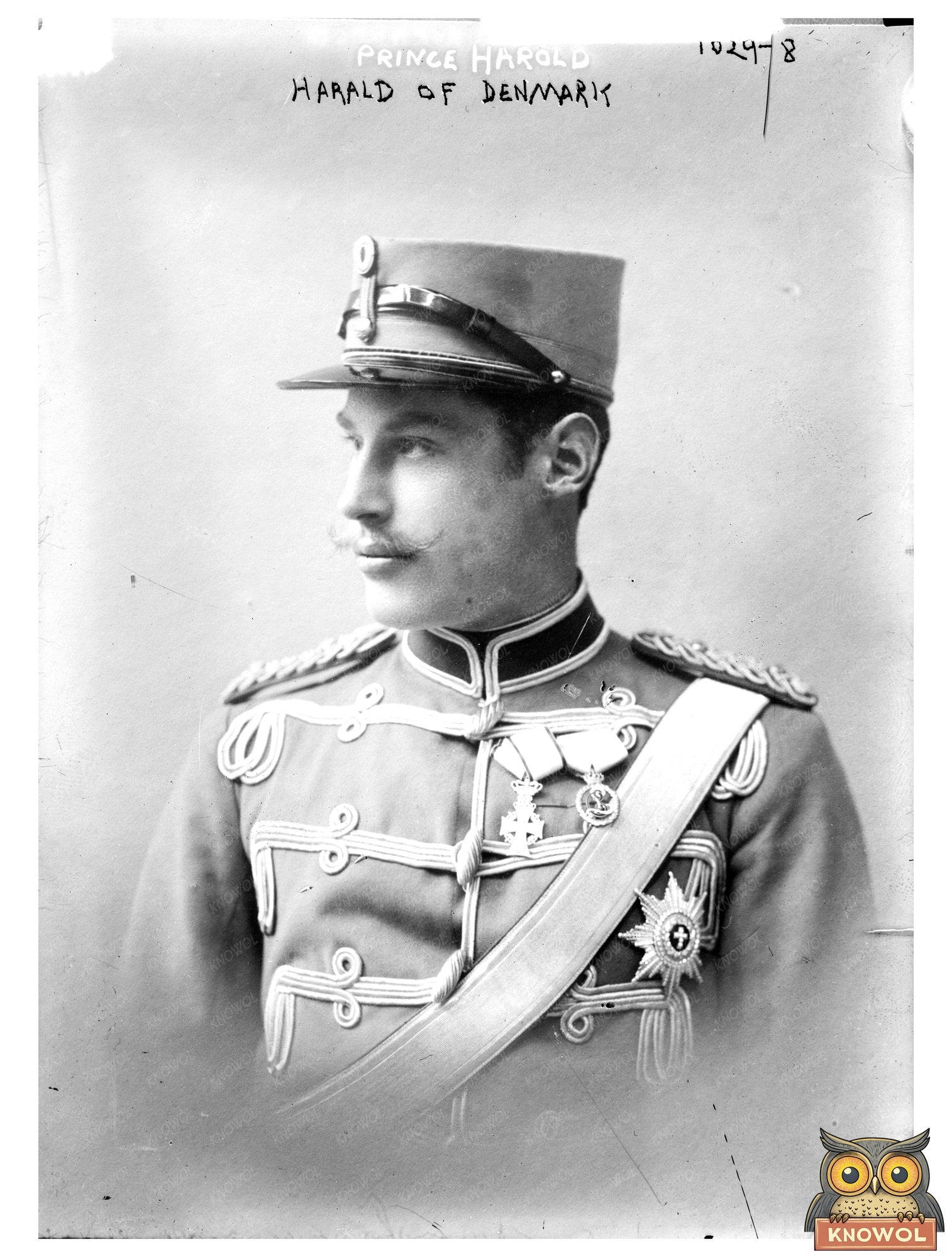 1912 Portrait of Prince Harold in Military Uniform