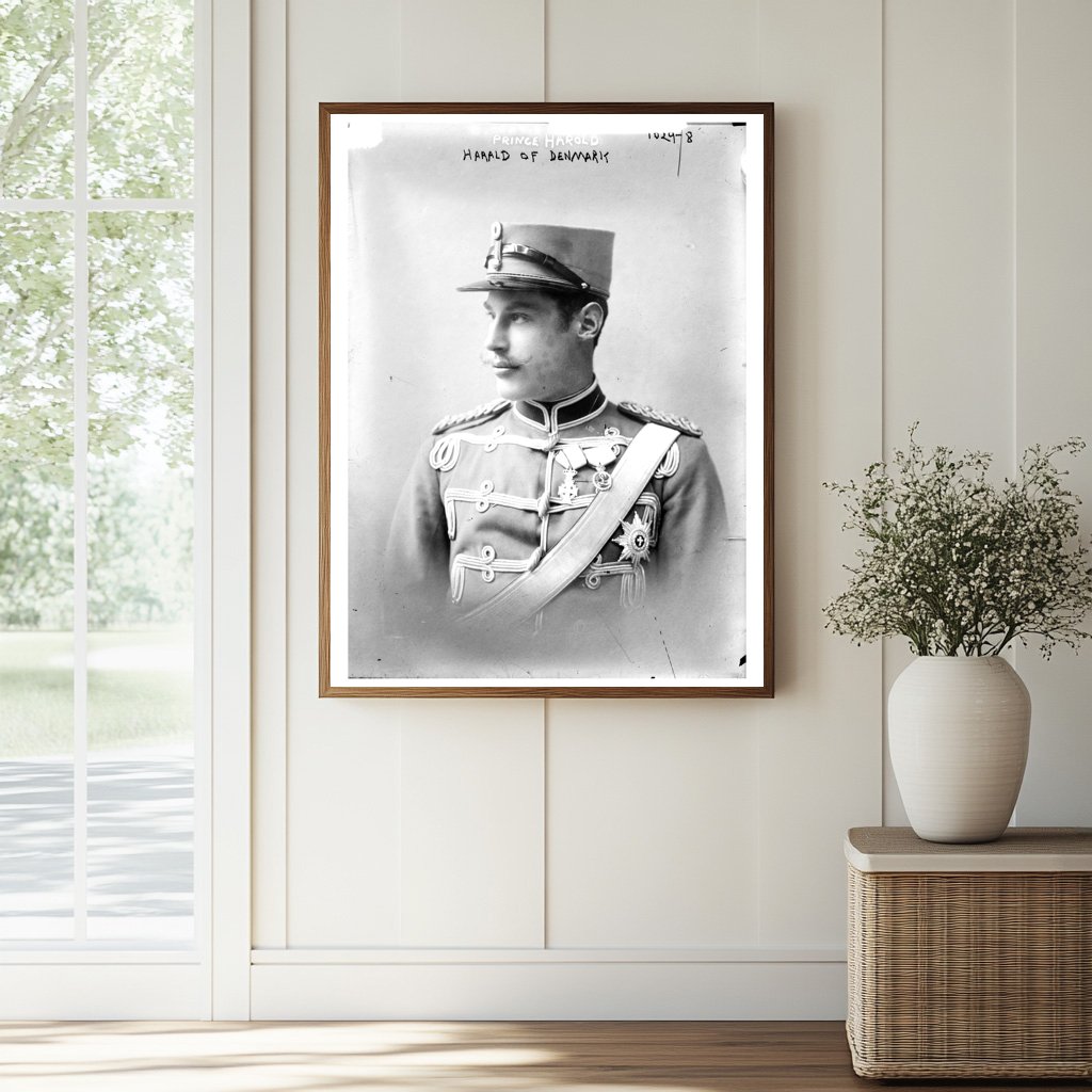 1912 Portrait of Prince Harold in Military Uniform