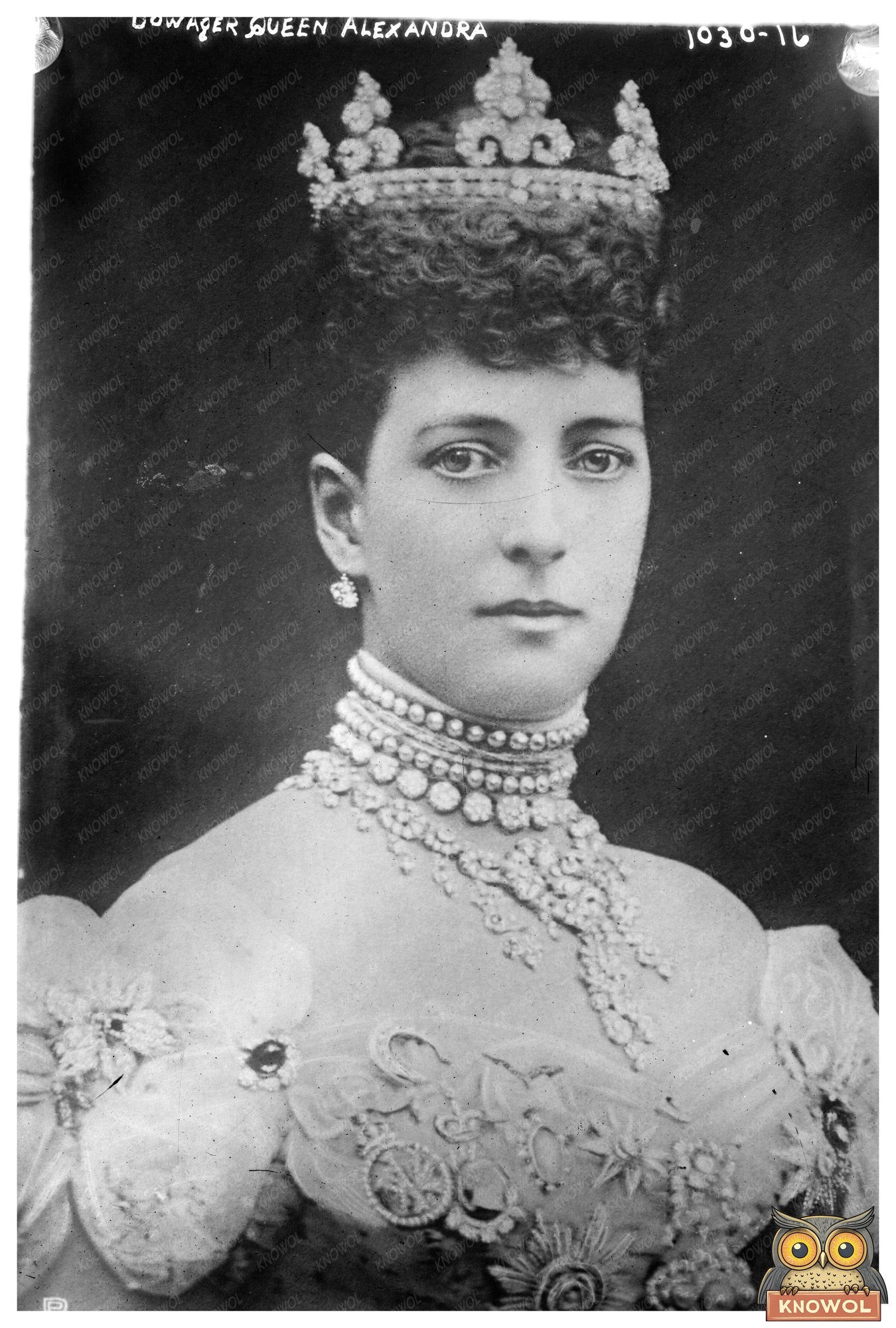 Regal Portrait of Dowager Queen Alexandra, 1910