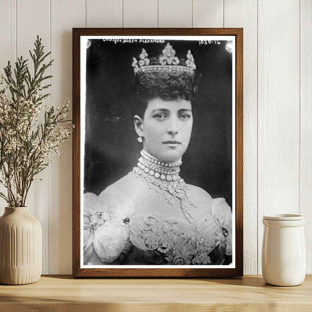 Regal Portrait of Dowager Queen Alexandra, 1910