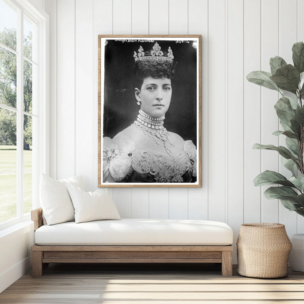 Regal Portrait of Dowager Queen Alexandra, 1910