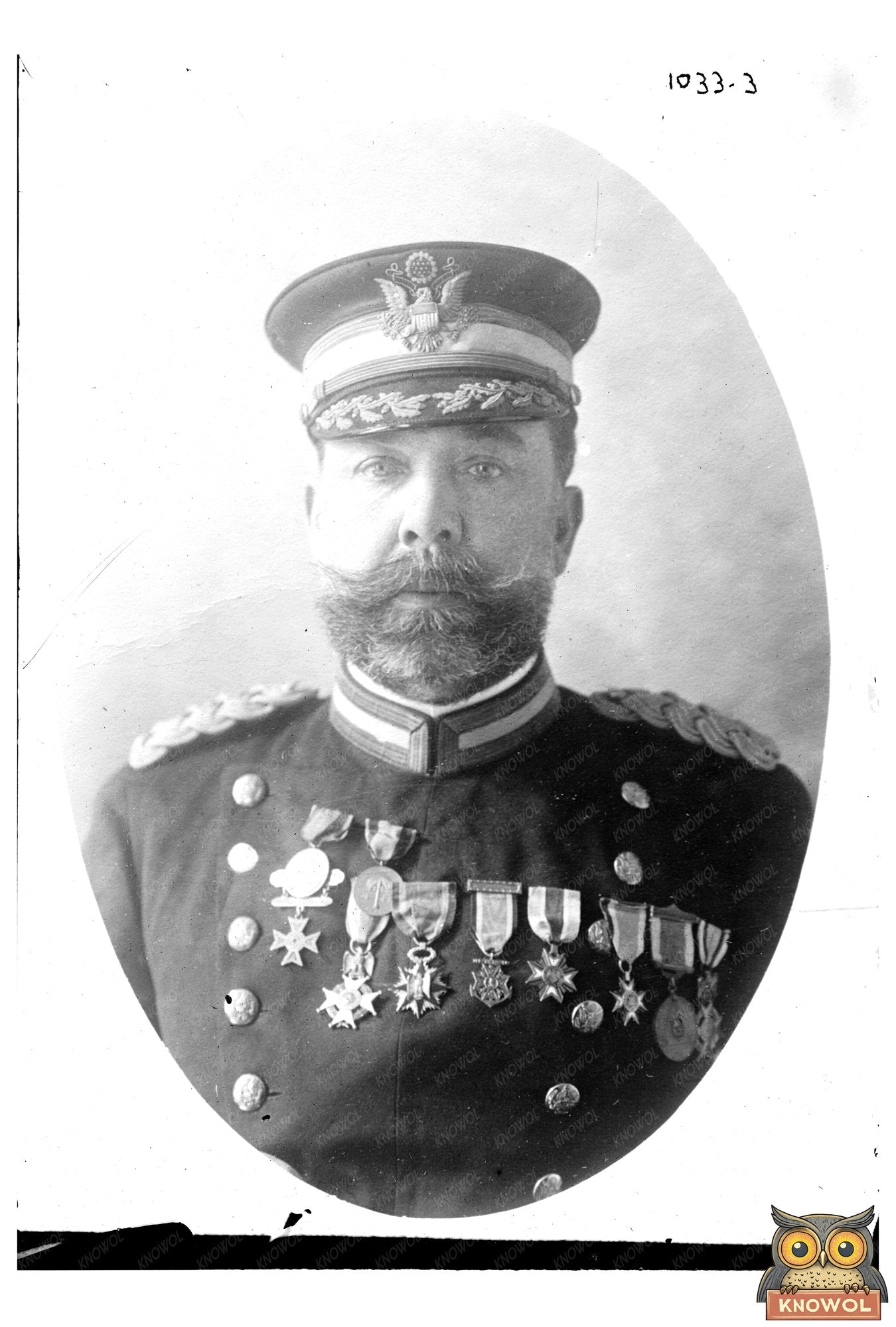 Majestic Portrait of a Late 19th-Century Military Officer
