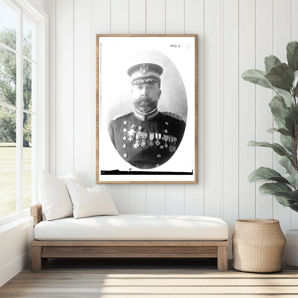 Majestic Portrait of a Late 19th-Century Military Officer