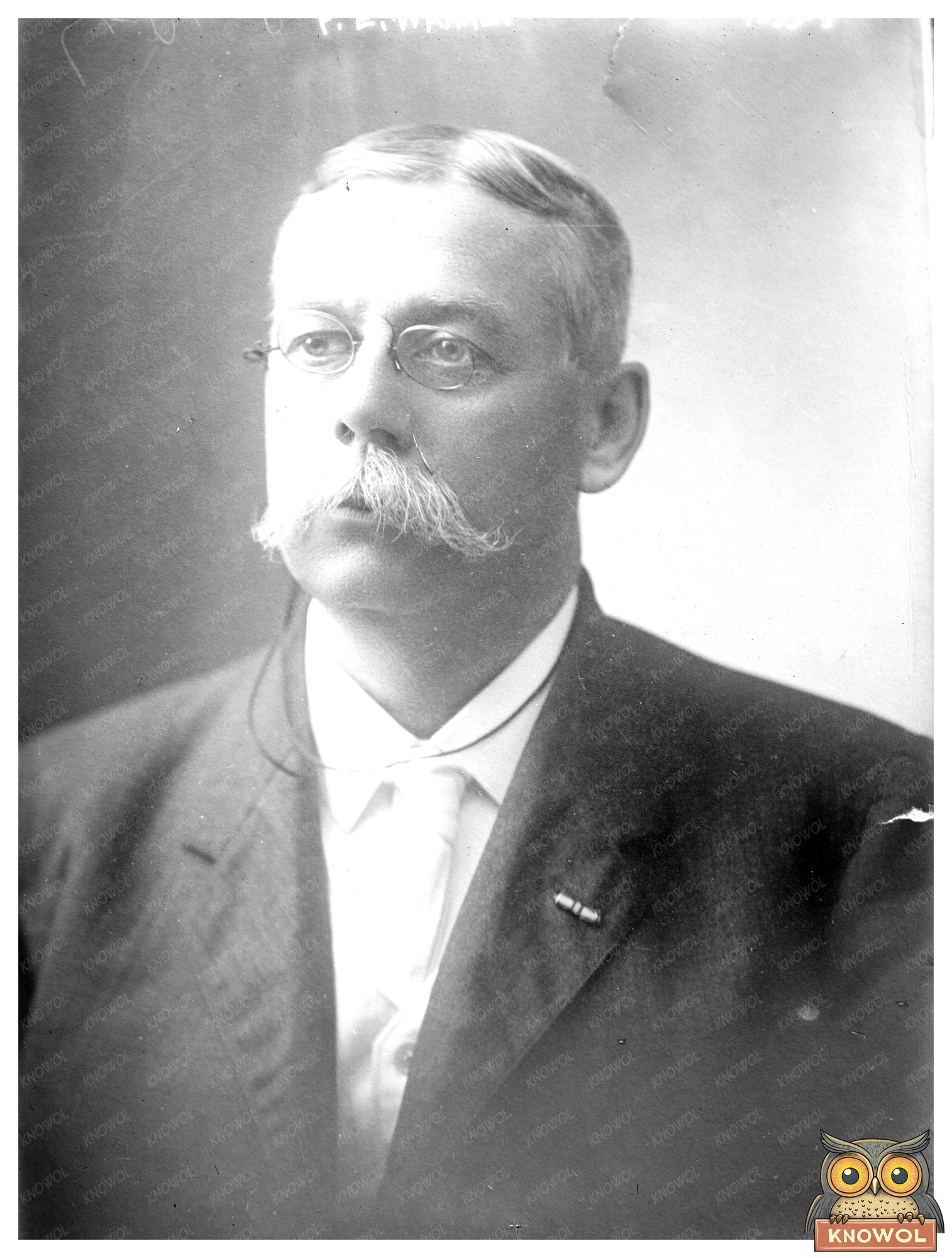 1919 Historic Portrait of Military Leader F.E. Warren