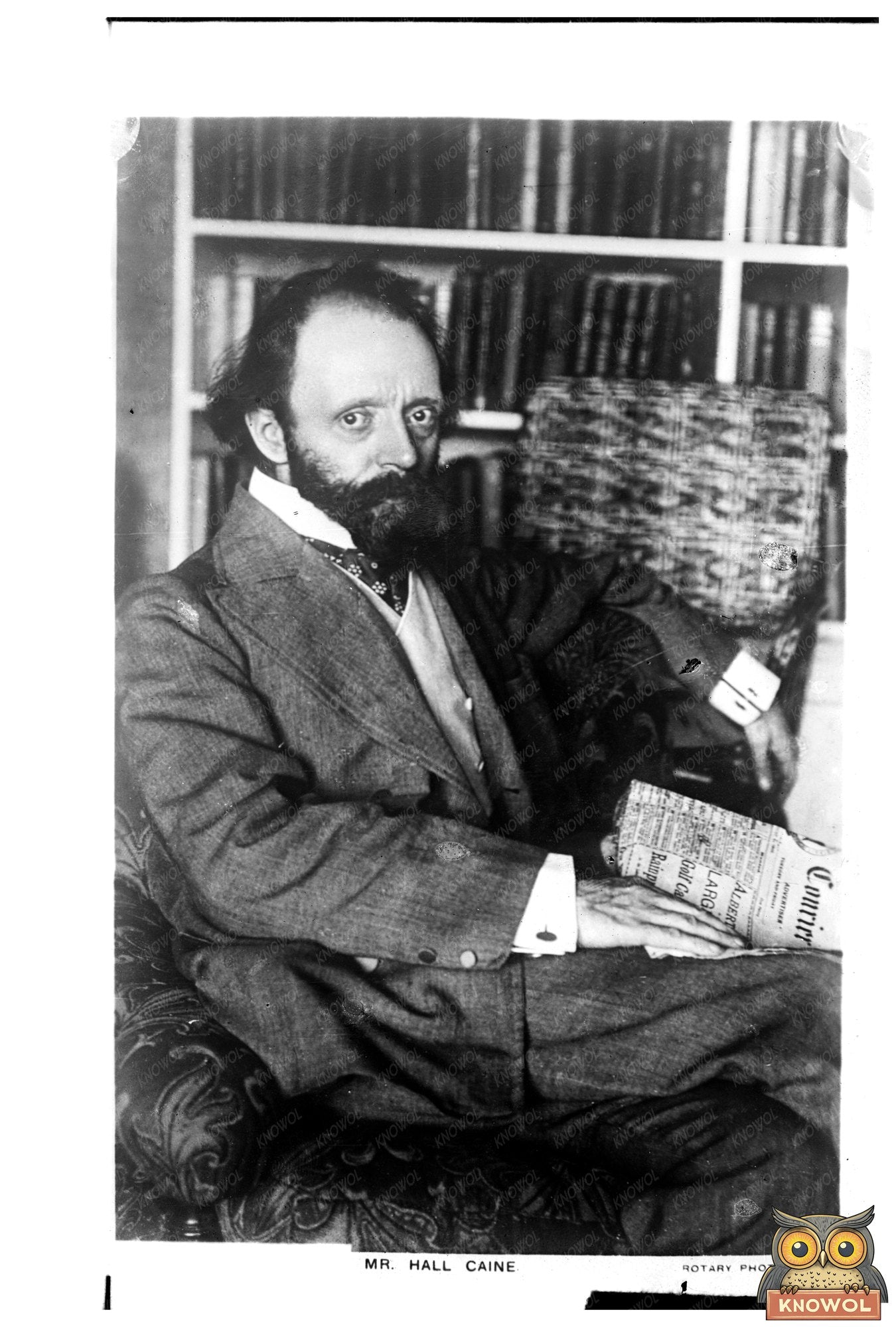 Hall Caine: Reflective Moment with His Literary Work