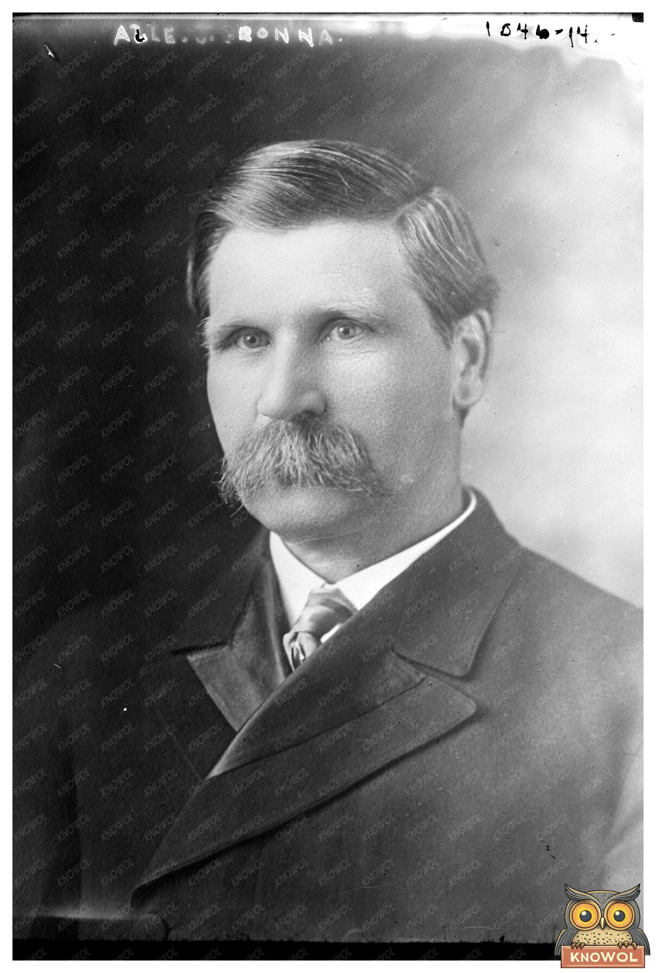 Vintage Portrait of A.J. Gronna, U.S. Senator, 1911-1913