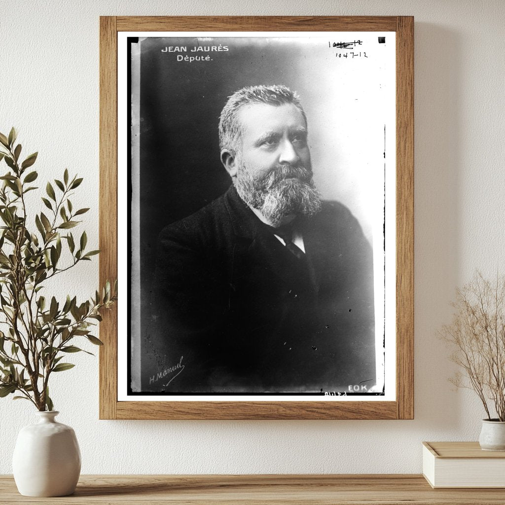 1924 Portrait of Jean Jaurès, French Socialist Leader