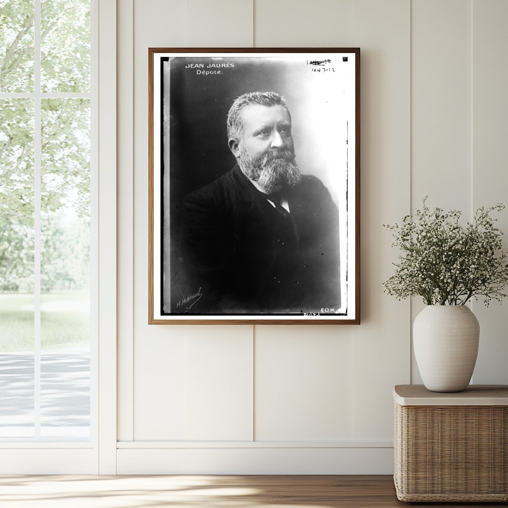 1924 Portrait of Jean Jaurès, French Socialist Leader