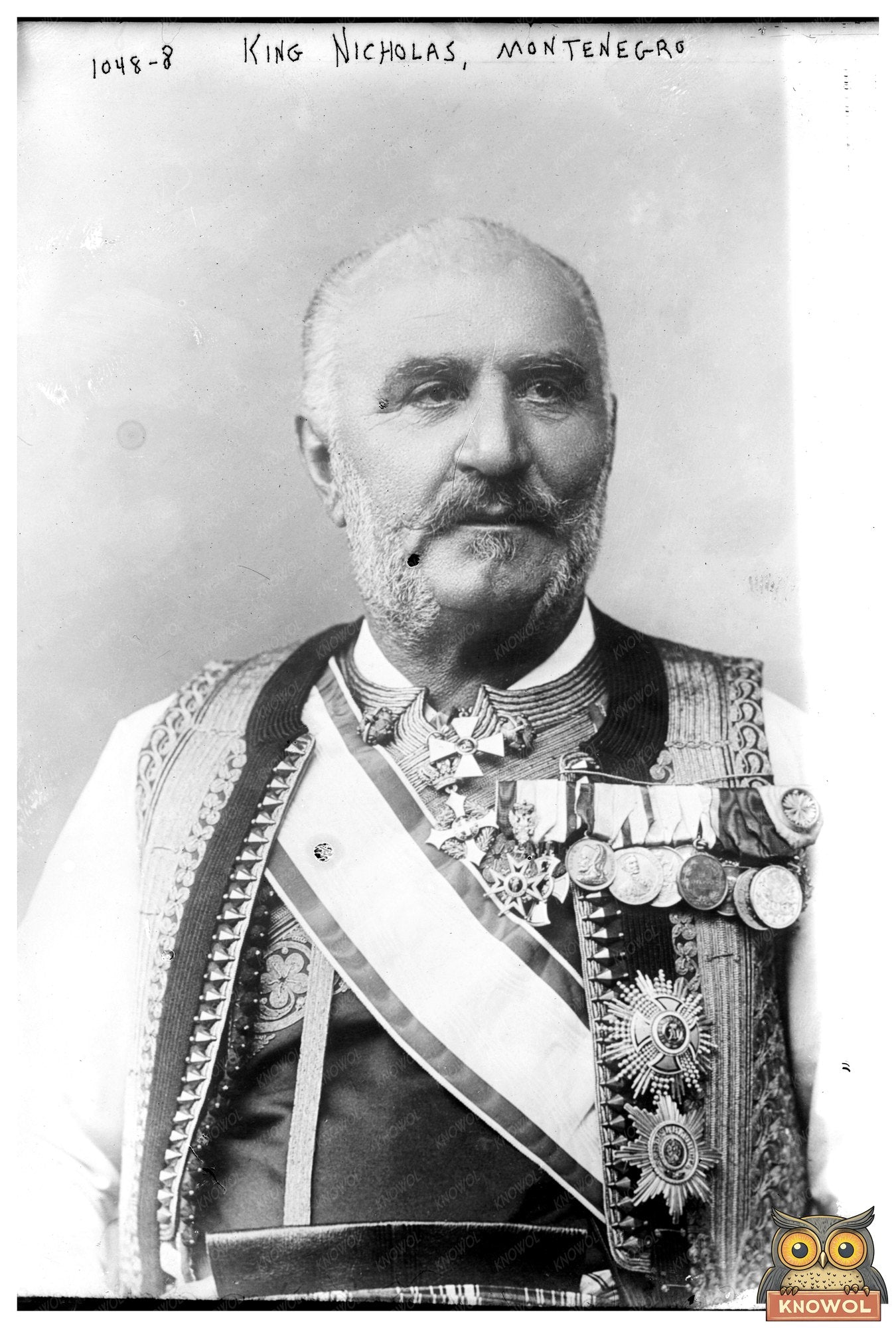 Majestic Portrait of King Nicholas, Montenegros Royal Leader