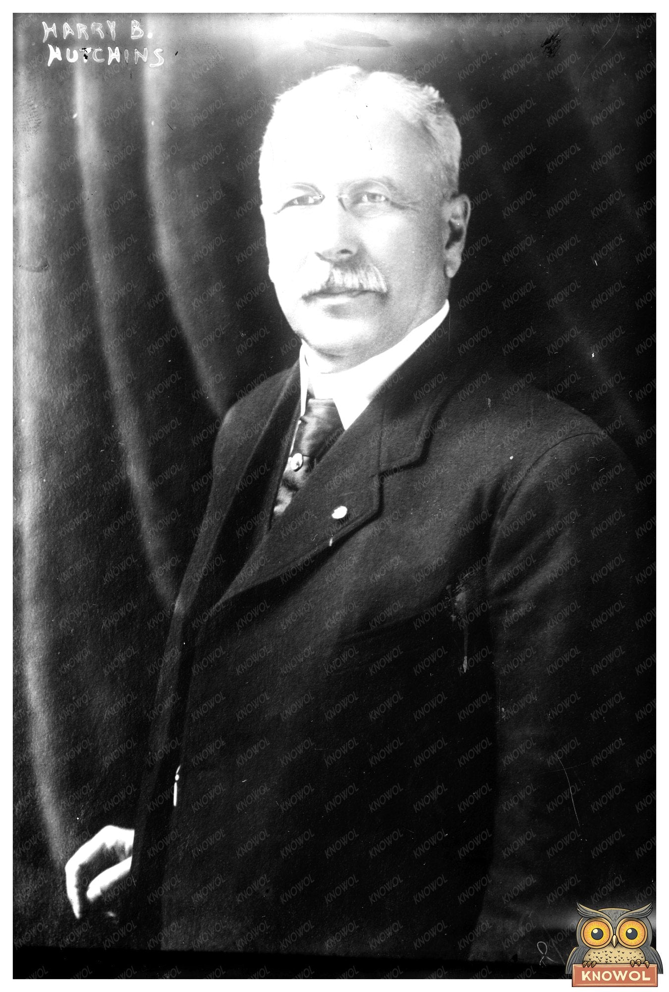 Portrait of Harry B. Hutchins: Early 1900s Business Leader