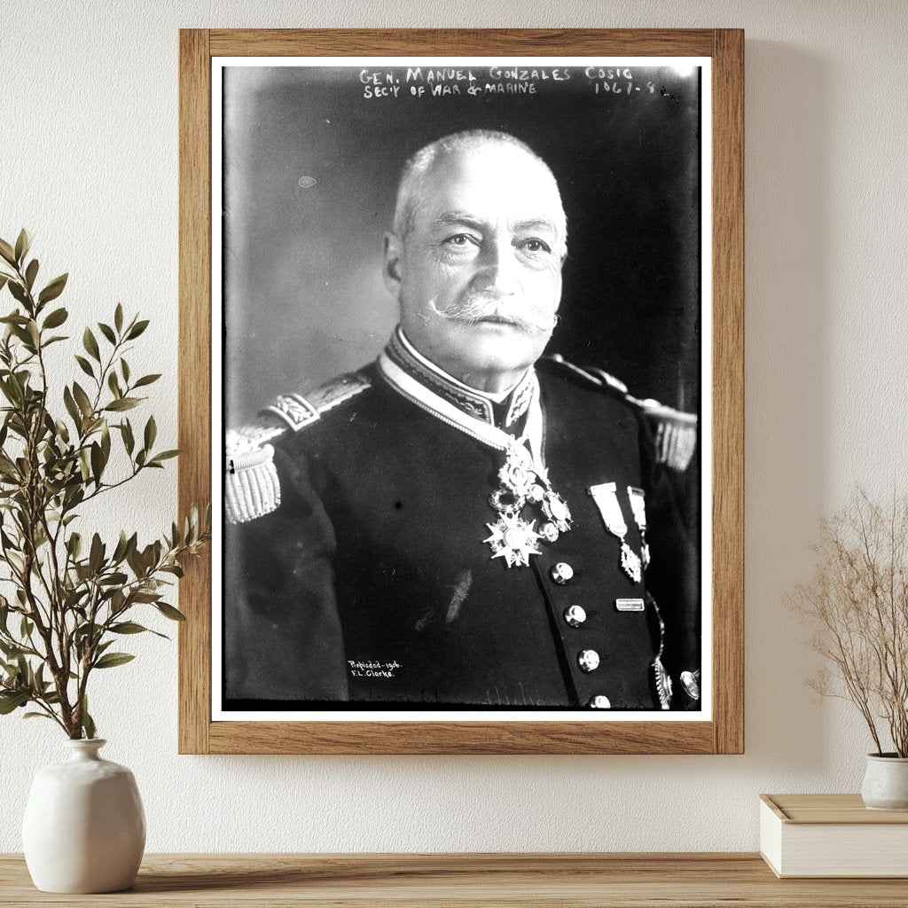 1906 Portrait of Gen. Cosio and Marine Clarke