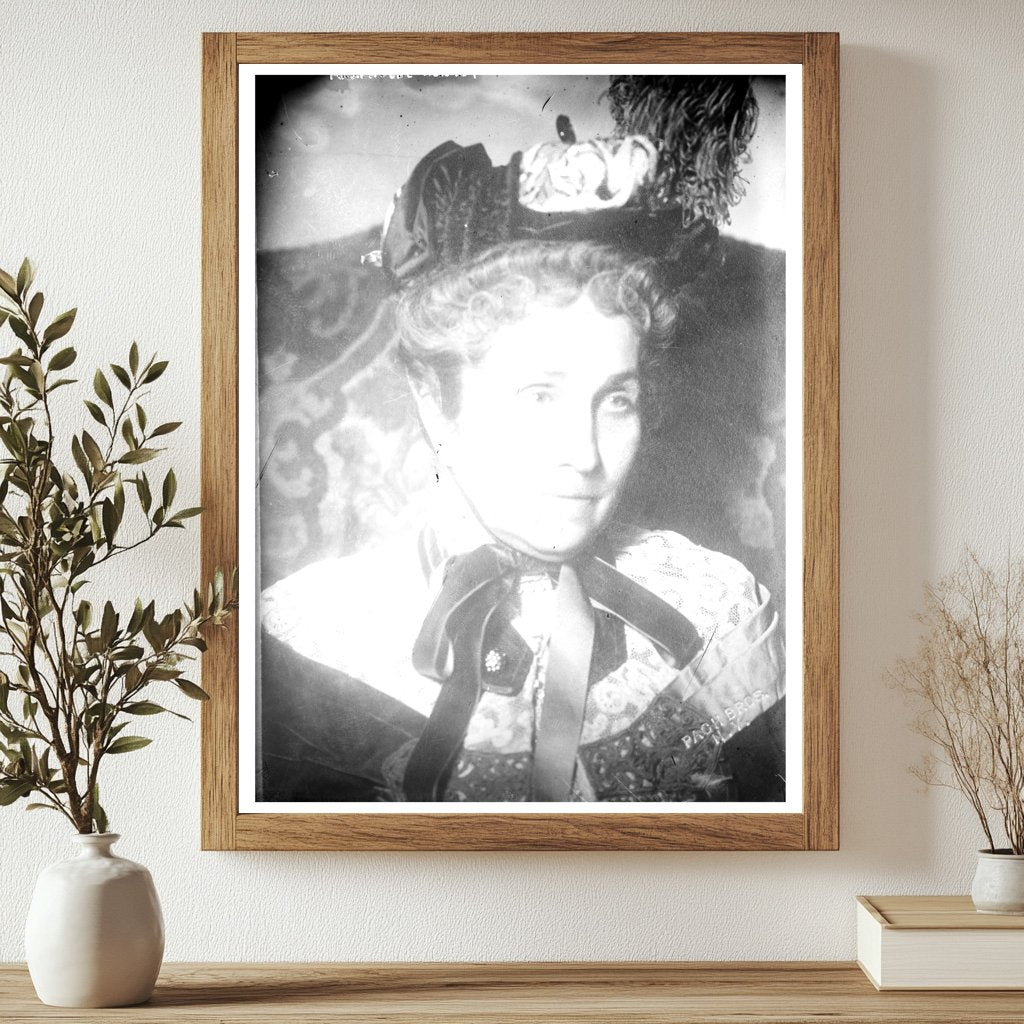 Elegant Portrait of Philanthropist Phoebe Hearst