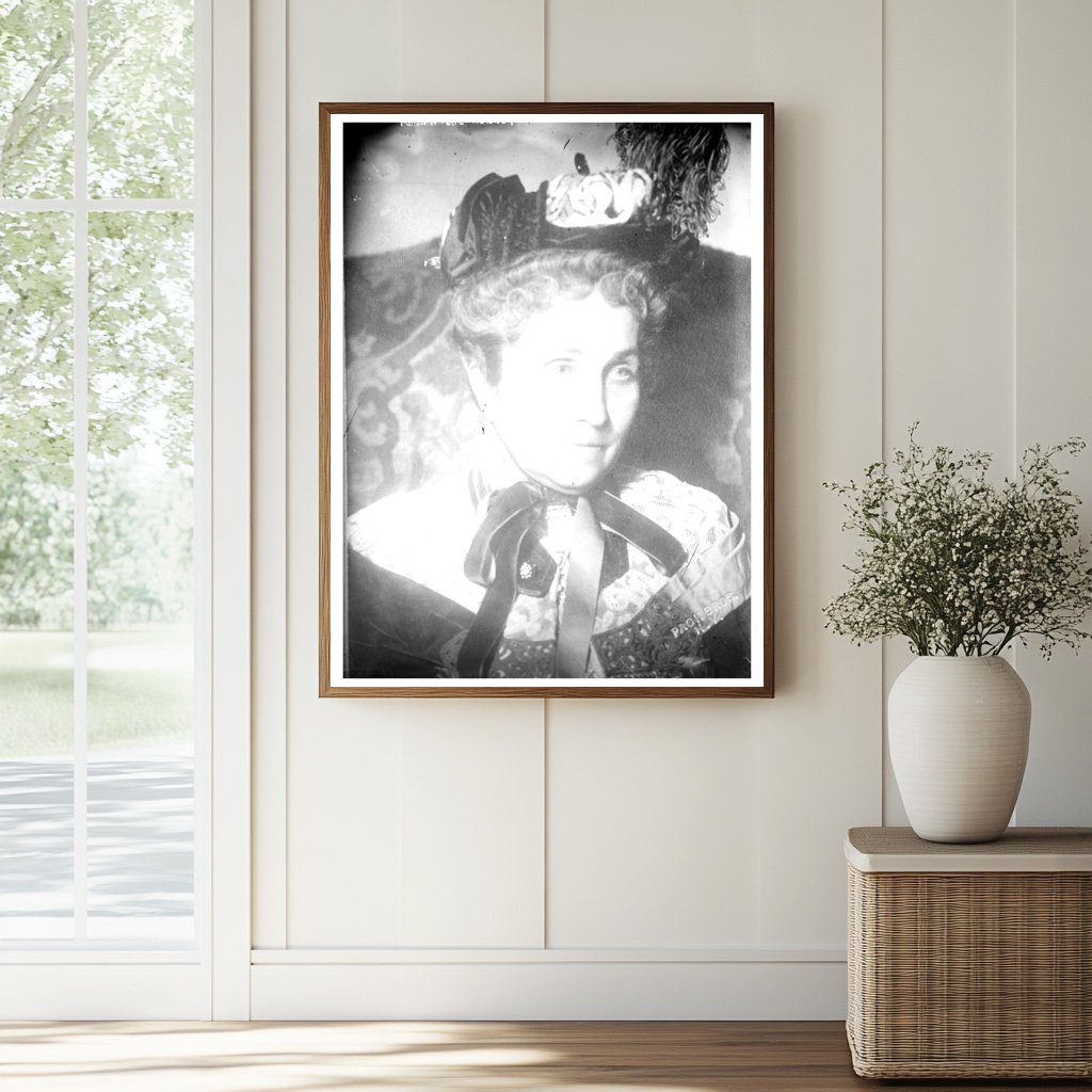 Elegant Portrait of Philanthropist Phoebe Hearst