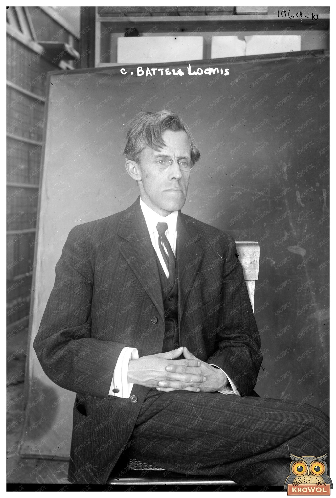 Historic Portrait of C. Battell Loomis, American Innovator