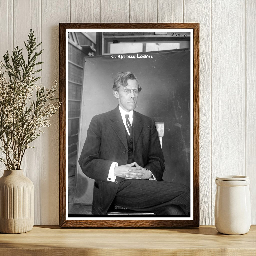 Historic Portrait of C. Battell Loomis, American Innovator