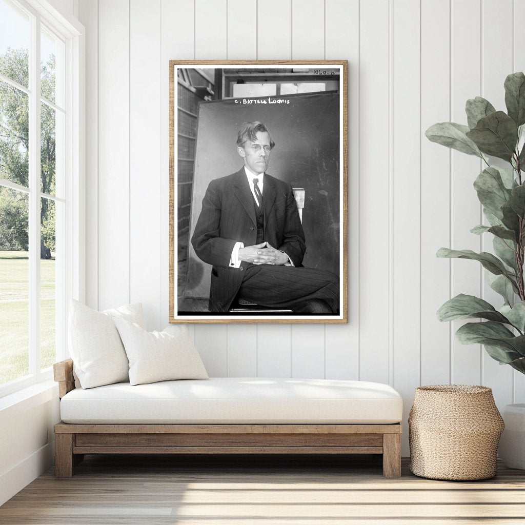 Historic Portrait of C. Battell Loomis, American Innovator