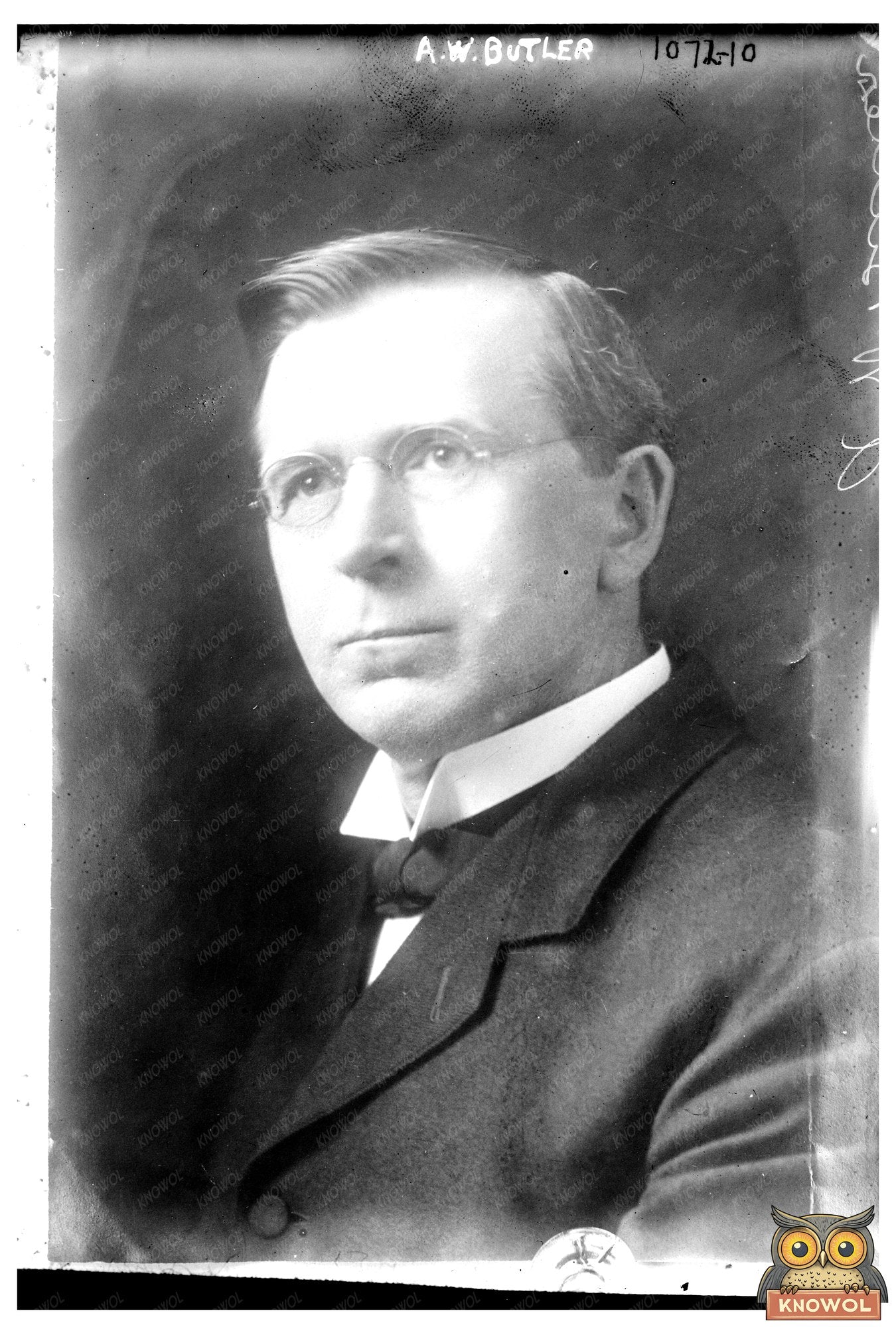 Vintage Portrait of A.W. Butler from the Early 1900s