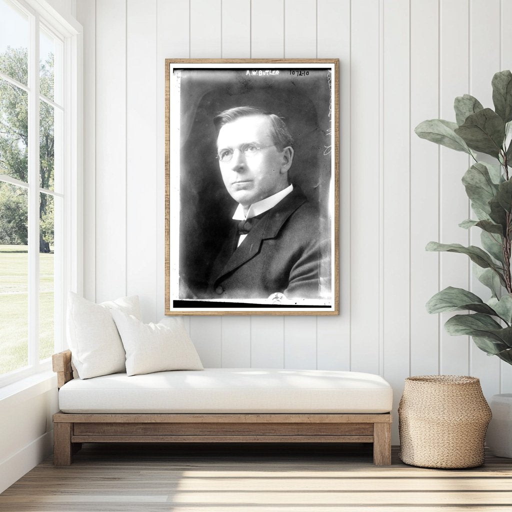Vintage Portrait of A.W. Butler from the Early 1900s