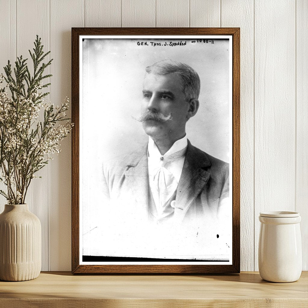 Portrait of General Thomas J. Shannon, 1910 Military Leader