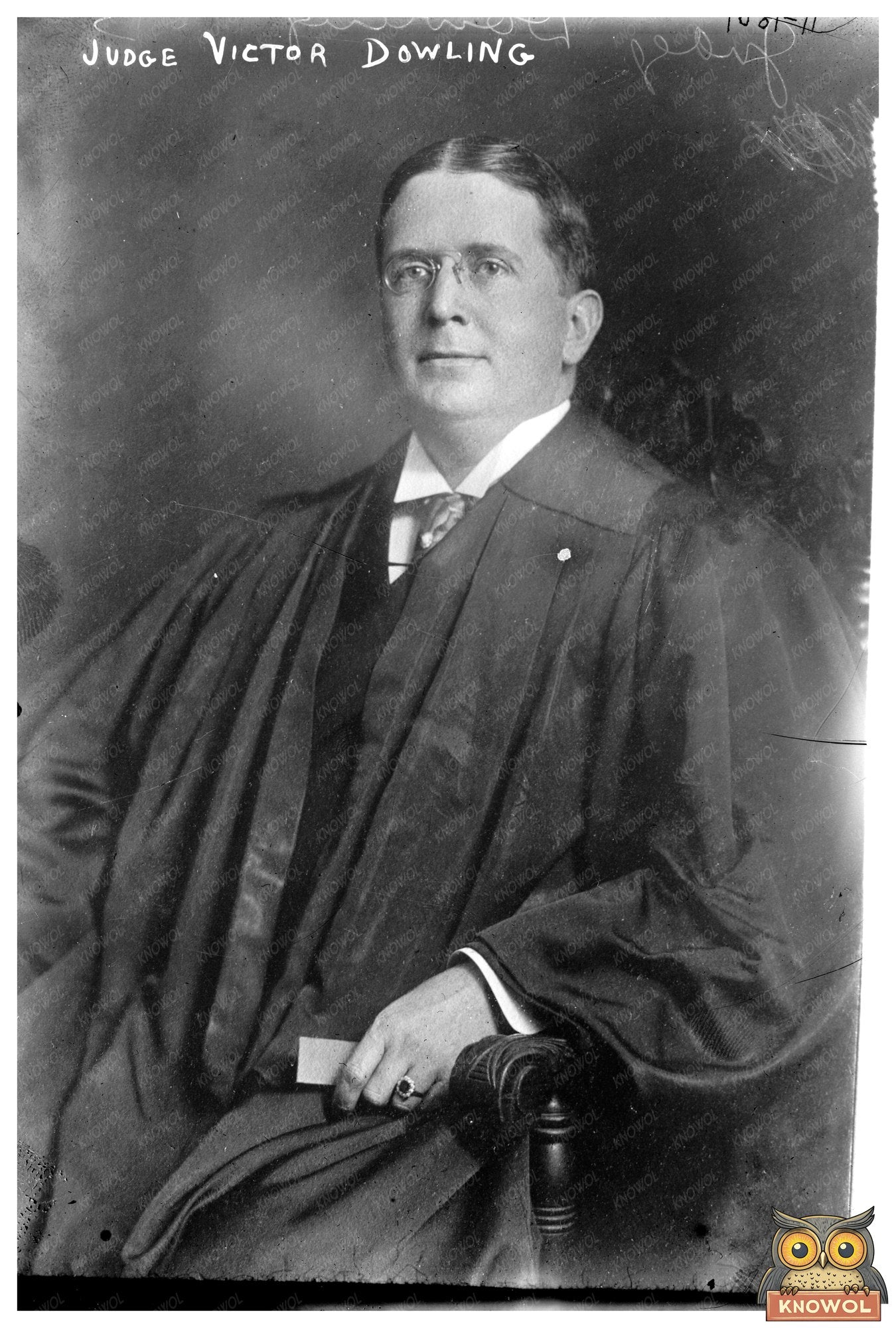 Honorable Judge Victor Dowling in Judicial Robes, 1912