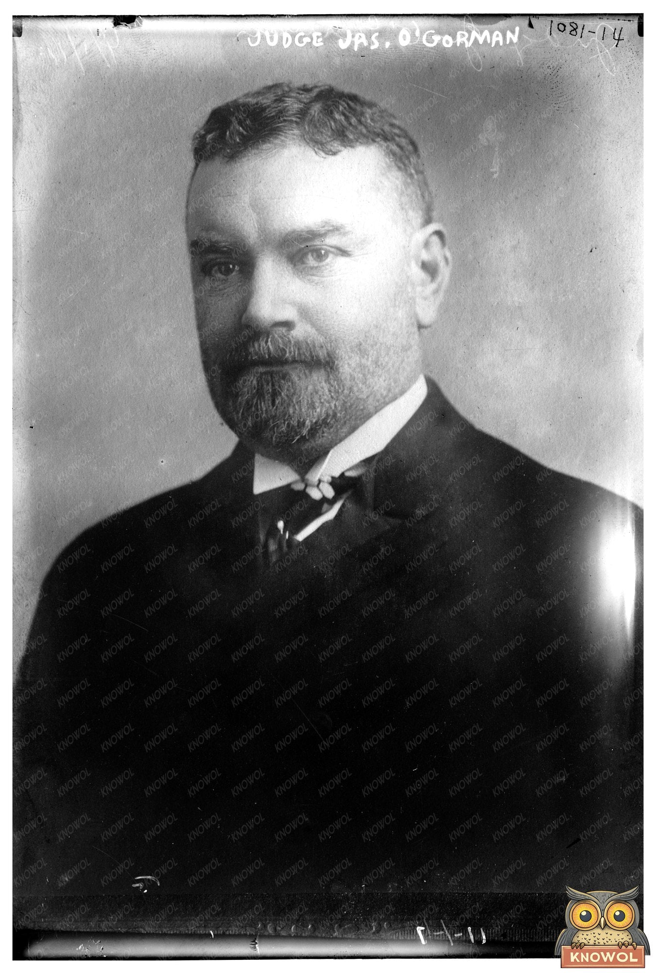 1911 Portrait of Judge Jas. OGorman: Legal Pioneer