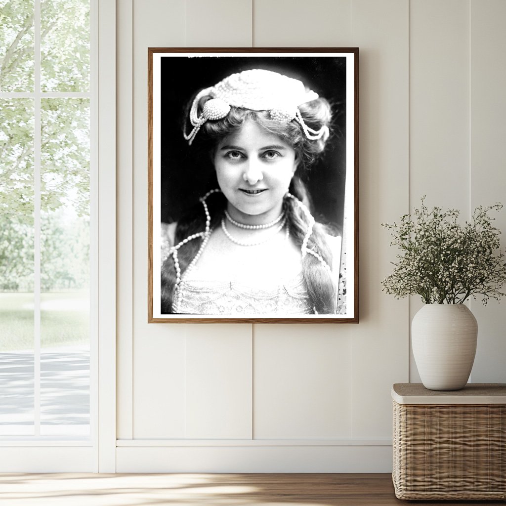 Elegant Portrait of Estelle Wentworth in Vintage Style