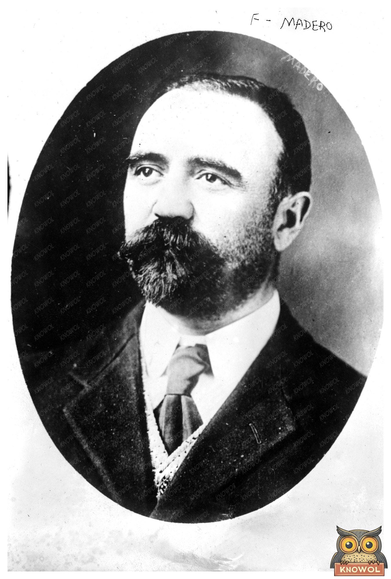 Portrait of E. Madero: Mexican Revolutionary Leader