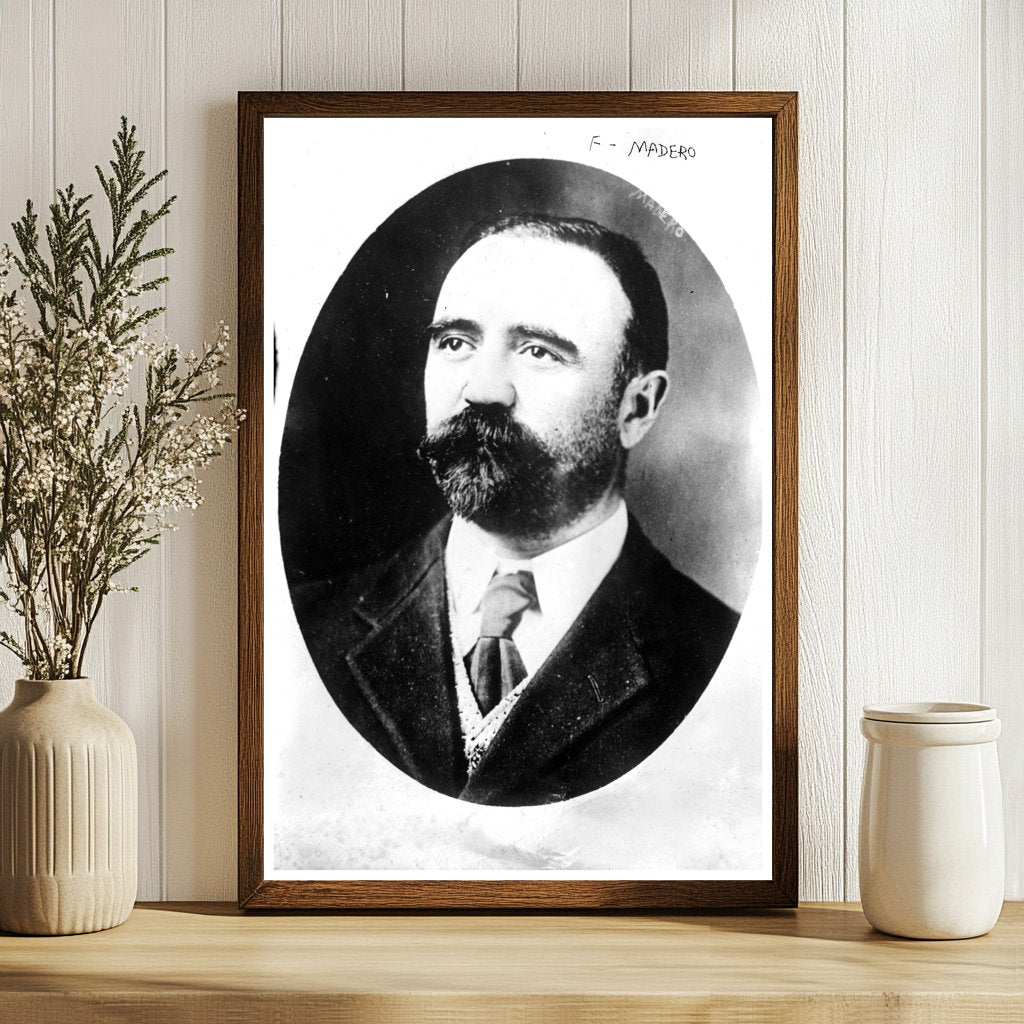 Portrait of E. Madero: Mexican Revolutionary Leader