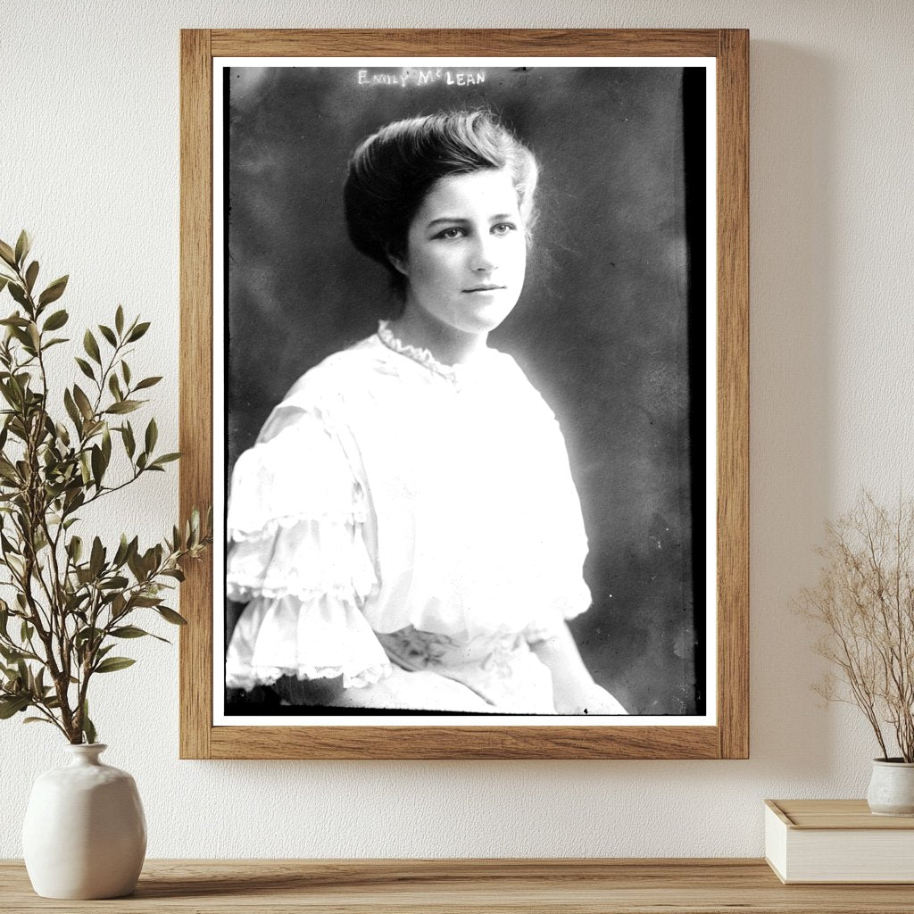 1911 Vintage Portrait of Notable Figure Emily McLean