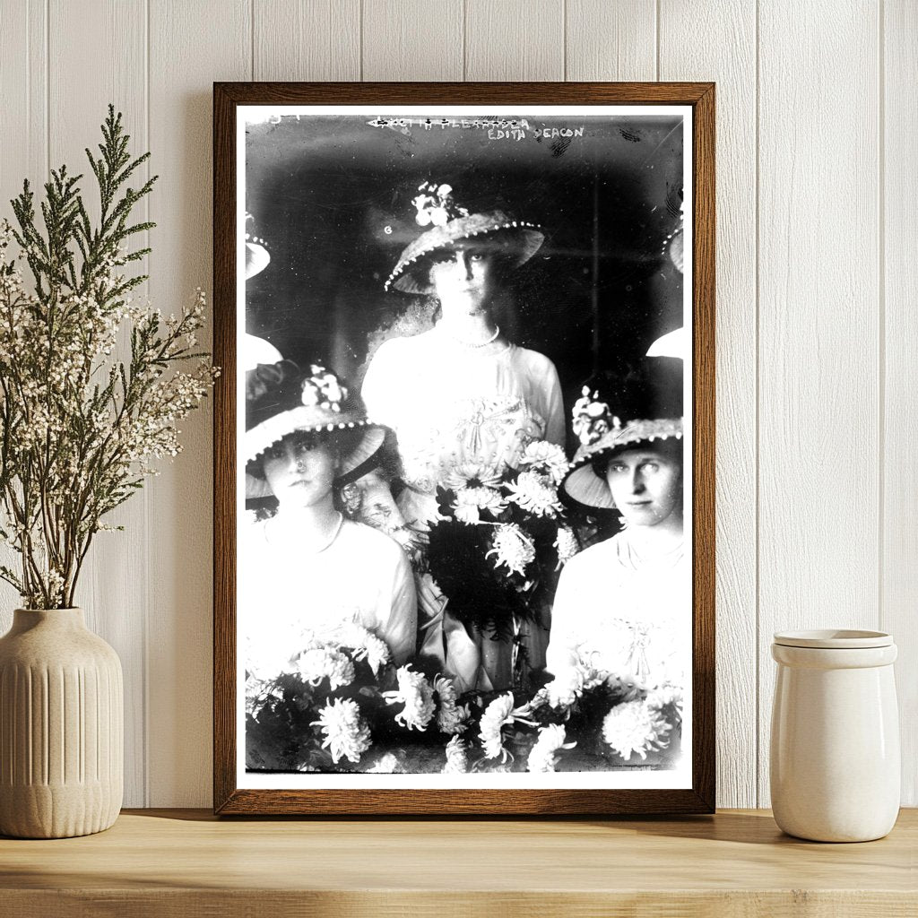 Elegant Gathering of Women with Bouquets