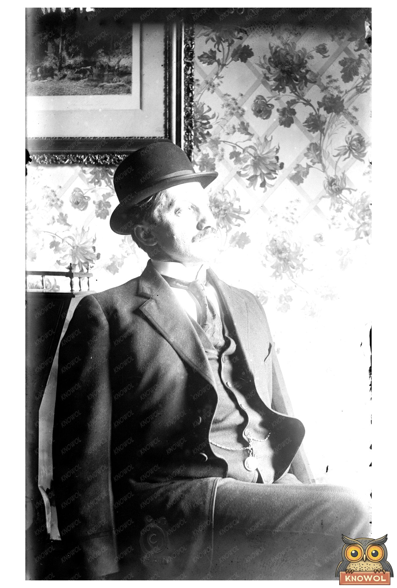 Seated Portrait of Pioneer Explorer Dr. Frederick Cook