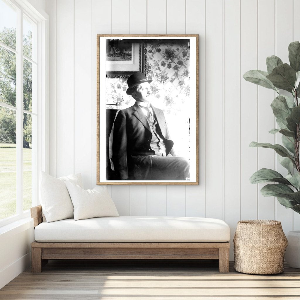 Seated Portrait of Pioneer Explorer Dr. Frederick Cook
