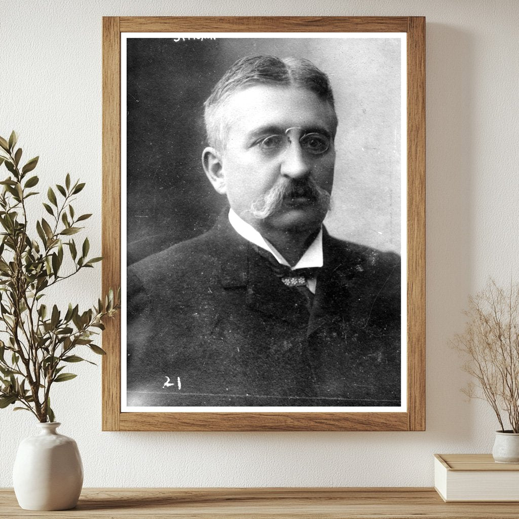 Elegant Portrait of Early 20th Century French Diplomat