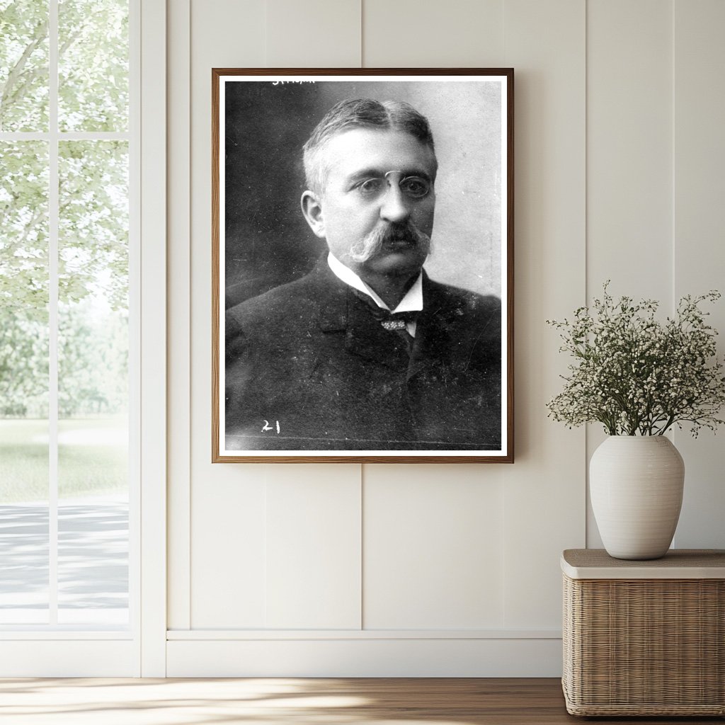 Elegant Portrait of Early 20th Century French Diplomat