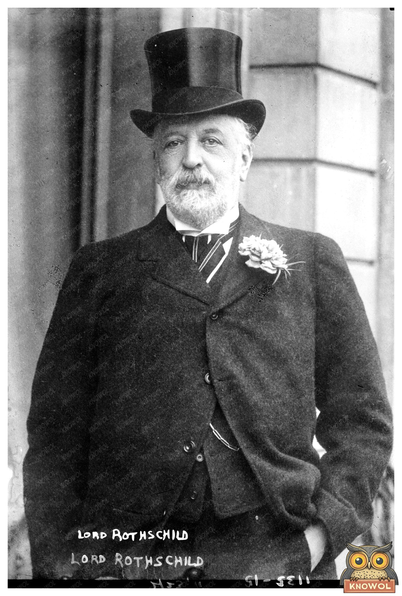 Victorian Era Portrait of Lord Rothschild, Banking Icon