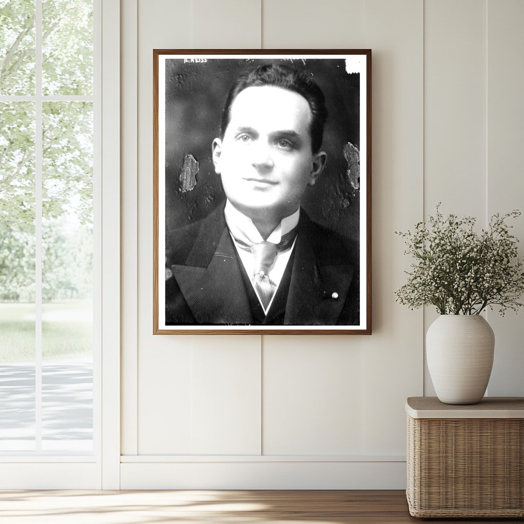 Early 20th Century Portrait of A. Reiss in Elegance
