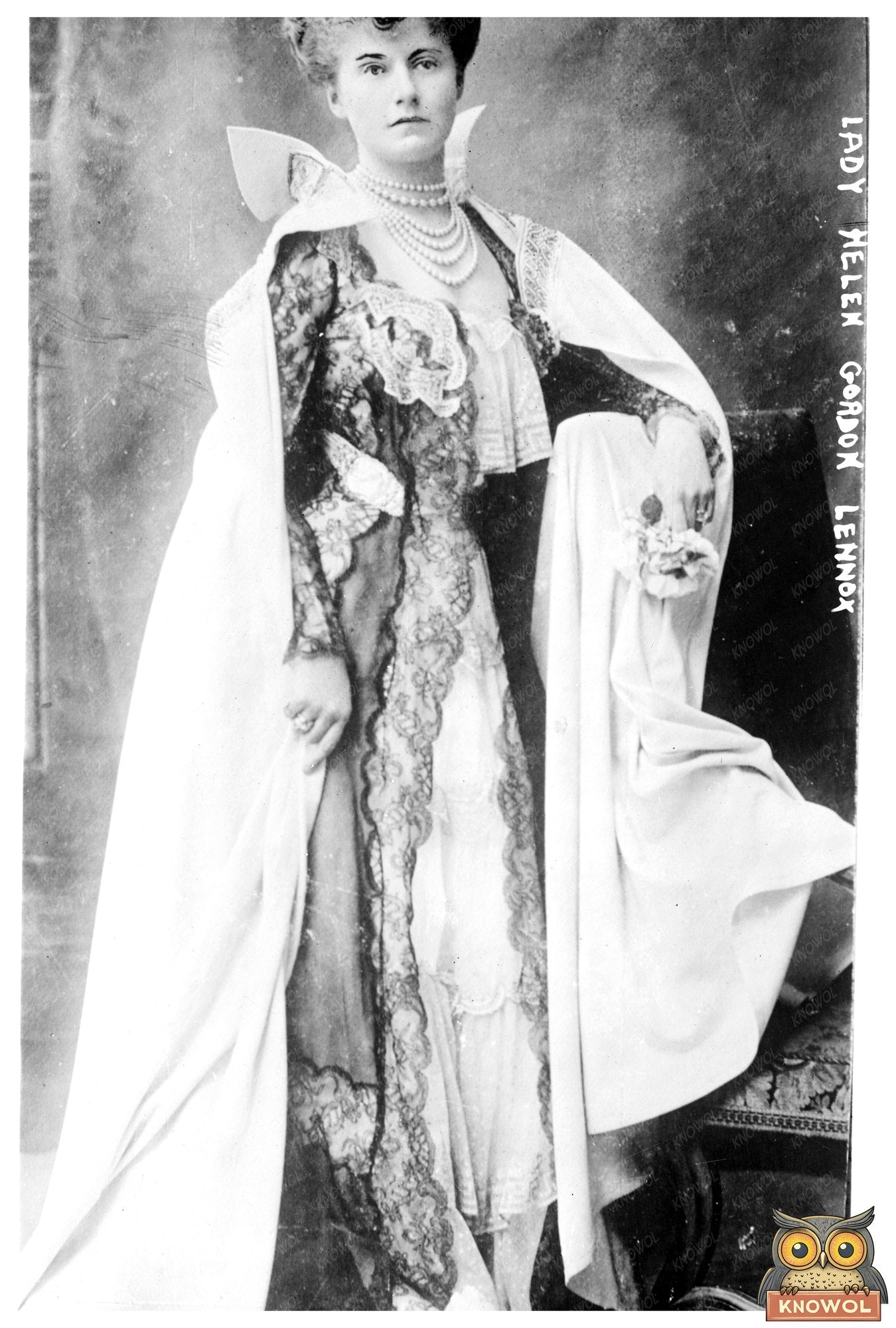 Elegant Portrait of Lady Helen Gordon Lennox, 1900s